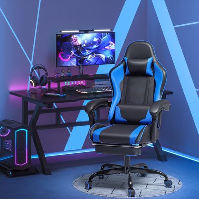 Chaise d'ordinateur ergonomique avec appuie-tête pivotante 360 et fonction de siège arrière d'ALINUNU