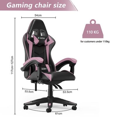 Chaise de jeu de course réglable avec appuie-tête et soutien lombaire 15 kg Poids de l'article