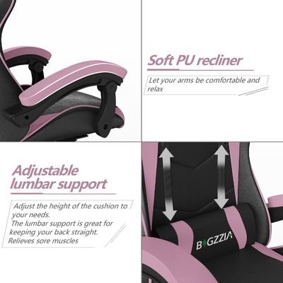 Chaise de jeu de course réglable avec appuie-tête et soutien lombaire 15 kg Poids de l'article