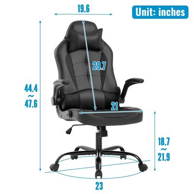 360 rotatif/ réglage de la hauteur/ fonction de repose-pieds PC Chaise de jeu personnalisée couleur pour adultes