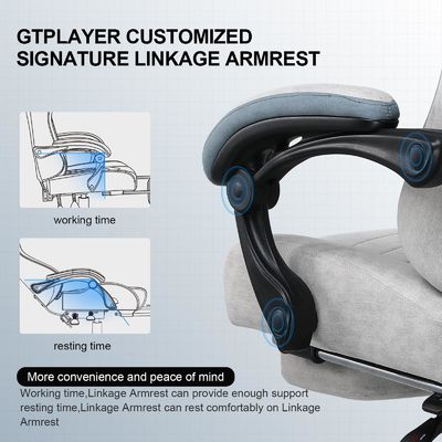 Chaise de jeu de course de couleur personnalisée avec fonction de rotation 360 / réglage de la hauteur / recul