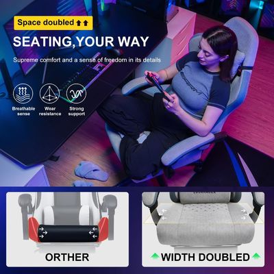 Chaise de jeu de course de couleur personnalisée avec fonction de rotation 360 / réglage de la hauteur / recul