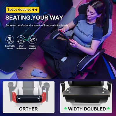 360 rotatif/ réglable en hauteur/ reclinant dos haut fauteuil de jeu informatique ergonomique ALINUNU