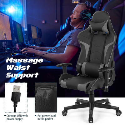 Chaise de course pour ordinateur de jeu en fer métallique de conception moderne pour bureau Chaises de jeu ergonomiques