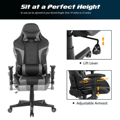Chaise de course pour ordinateur de jeu en fer métallique de conception moderne pour bureau Chaises de jeu ergonomiques