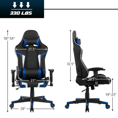 38 Pounds Style de design moderne Jeu d'ordinateur Chaise de course de jeu de bureau ergonomique Chaises de jeu