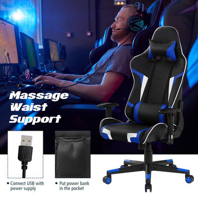 38 Pounds Style de design moderne Jeu d'ordinateur Chaise de course de jeu de bureau ergonomique Chaises de jeu