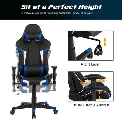 38 Pounds Style de design moderne Jeu d'ordinateur Chaise de course de jeu de bureau ergonomique Chaises de jeu