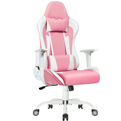 Chaise de jeu de course à dos haut avec conception ergonomique et réglable en hauteur d'ALINUNU