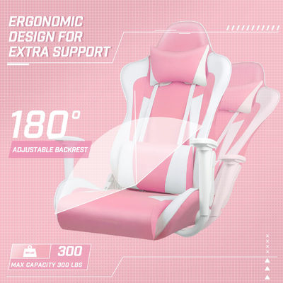 Chaise de jeu de course à dos haut avec conception ergonomique et réglable en hauteur d'ALINUNU