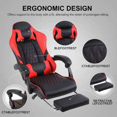 Chaise de bureau ergonomique de couleur personnalisée avec fonction d'étrier et réglage de hauteur
