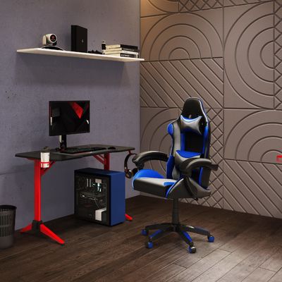 Chaise de jeu réglable en hauteur avec repose-pieds parfaite pour les séances de jeu intenses