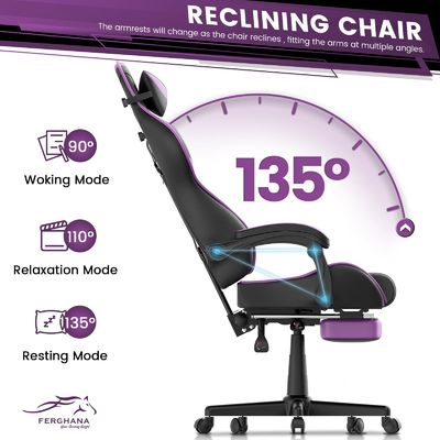 Chaises de jeu pour ordinateur très durables avec repose-pieds pour adolescents adultes
