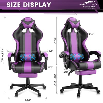 Chaises de jeu pour ordinateur très durables avec repose-pieds pour adolescents adultes