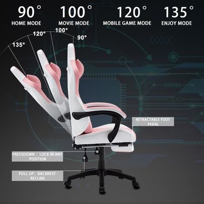 Chaise de jeu ALINUNU à dos haut Ergonomie et poids maximal recommandé de 300 livres