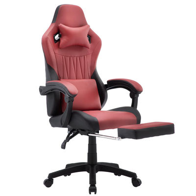 Chaise de jeu à dos élevé Chaise d'ordinateur en cuir Chaise de course exécutive de bureau ergonomique Chaise inclinable