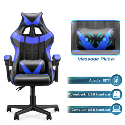3 chaises de jeu de course à dos élevé avec support lombaire