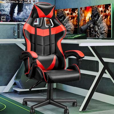 Chaise de jeu de course à dos haut ergonomie avec support lombaire ALINUNU