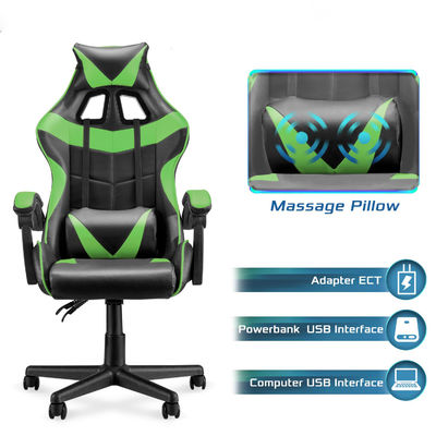 Chaise de jeu de course avec support lombaire et design haut du dos d'ALINUNU