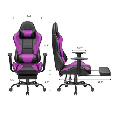 360 chaise de jeu pivotante avec repose-pieds