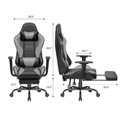 Services personnalisés Chaise de jeu de bureau à domicile avec repose-pieds et confort