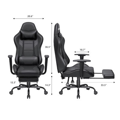 Services personnalisés Chaise de jeu de course ALINUNU pour adultes Chaise pivotante Dimensions du produit