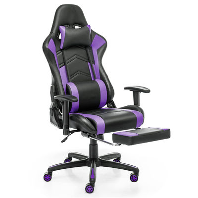 Chaise de course ergonomie à dos haut avec repose-pieds réglable par ordinateur
