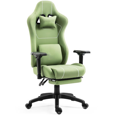 Chaise de jeu avec support lombaire de massage et repose-pieds dans un design moderne