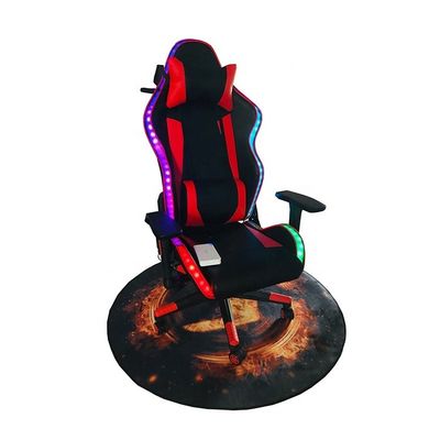 Chaise de jeu LED RVB Chaise roulante pivotante confortable et professionnelle pour le commerce