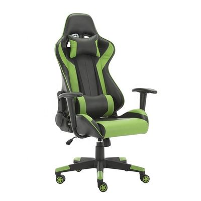 Chaise de jeu en tissu en cuir synthétique 2022 avec roues reclinées PC Gamer Racing Style