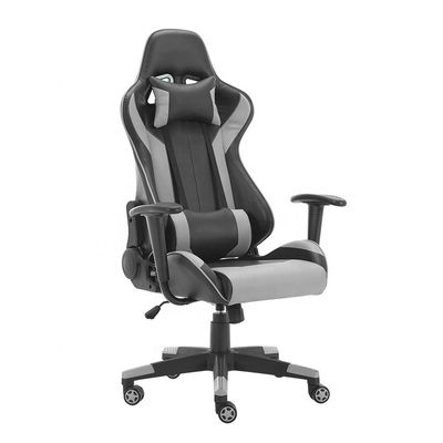 Chaise de jeu en tissu en cuir synthétique 2022 avec roues reclinées PC Gamer Racing Style