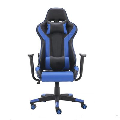 Chaise de jeu en tissu en cuir synthétique 2022 avec roues reclinées PC Gamer Racing Style
