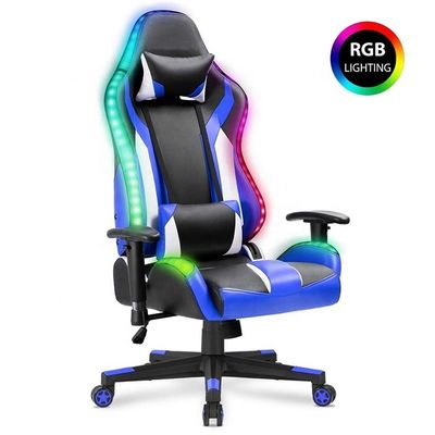 Chaise de jeux de course à dos élevé ergonomic pivotant PC