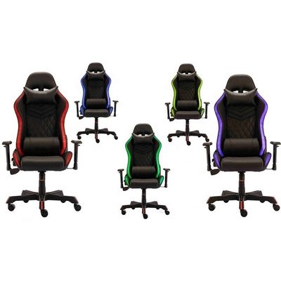Chaise de jeux de course à dos élevé ergonomic pivotant PC