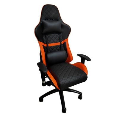 Chaise de bureau haute pivotante réglable pour les joueurs en cuir de style course Chaises modernes