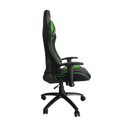 Meubles de bureau Chaise de jeu pivotante ergonomique verte avec accoudoir et hauteur réglables