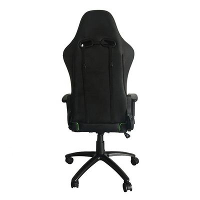 Meubles de bureau Chaise de jeu pivotante ergonomique verte avec accoudoir et hauteur réglables