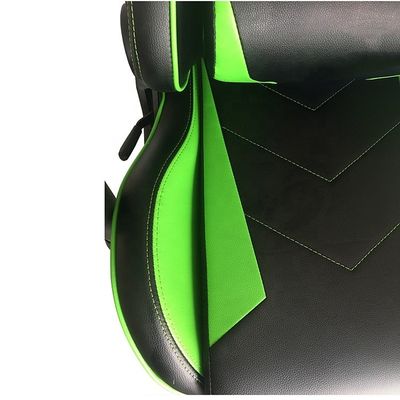 Meubles de bureau Chaise de jeu pivotante ergonomique verte avec accoudoir et hauteur réglables