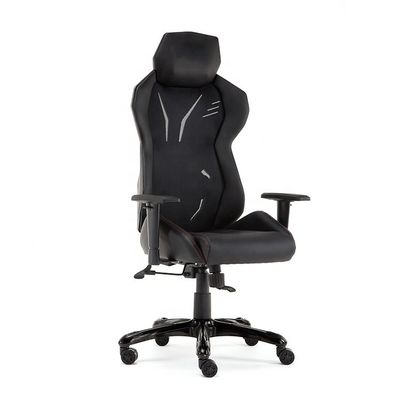 Chaise de bureau de style de course en cuir authentique avec maillage en plastique et chaise élévatrice en conception