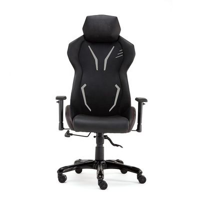 Chaise de bureau de style de course en cuir authentique avec maillage en plastique et chaise élévatrice en conception