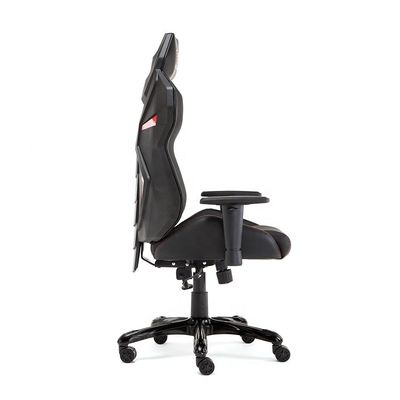 Chaise de bureau de style de course en cuir authentique avec maillage en plastique et chaise élévatrice en conception