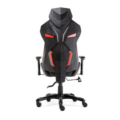 Chaise de bureau de style de course en cuir authentique avec maillage en plastique et chaise élévatrice en conception