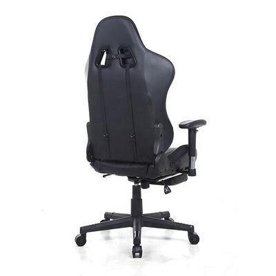 Chaise de jeu d'ordinateur de course en cuir à dos élevé de design contemporain pour les joueurs sérieux