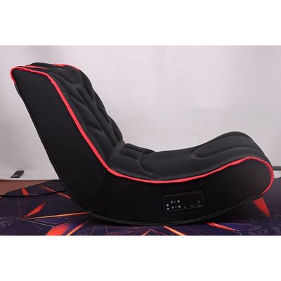 Chaise de jeu de course pliable ergonomique rocker avec haut-parleurs à bord 17x31.5x31.5 pouces