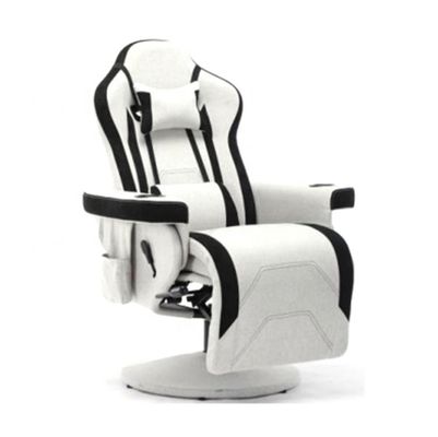 Chaise de jeu confortable avec repose-pieds réglable et appuie-bras en tissu durable