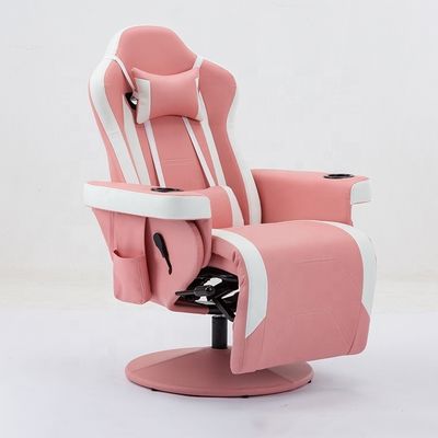 Chaise de jeu confortable avec repose-pieds réglable et appuie-bras en tissu durable