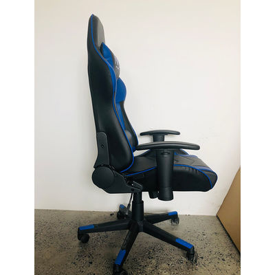Chaise de jeu de course à bras réglable 2d avec cuir synthétique et conception de course