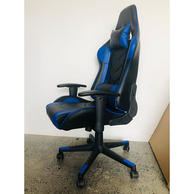 Chaise de jeu de course à bras réglable 2d avec cuir synthétique et conception de course
