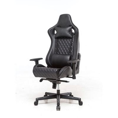 Chaise de bureau de style moderne Chaise de jeu avec accoudoir 2D et matériau en fer