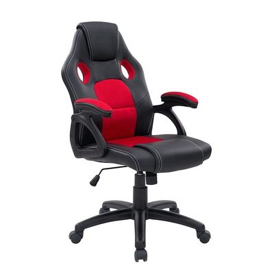 Chaise pivotante exécutive en cuir synthétique pour postes de travail ergonomiques de bureau de jeu